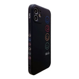 Funda Para iPhone 11 De Silicona Diseño Smile - Negro