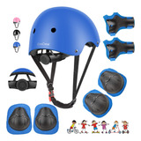 Juego De Casco De Bicicleta Para Niños, Rodilleras, Coderas,