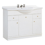 Vanitory Ferrum Limoges Mueble Apoyo + Lavatorio Bacha 100 A Color De La Bacha Blanco Color Del Mueble Blanco