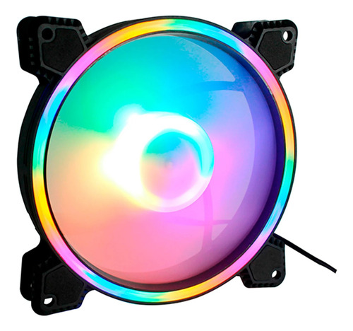 Ventilador Rgb 12cm 12v/5v Dc Luz Fija Bordes Rgb | Silencio