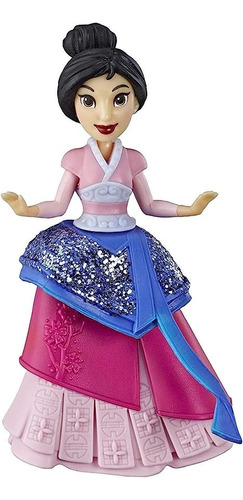 Mini Boneca Min Disney  Princesas Royal Clips  Mulan  Hasbro