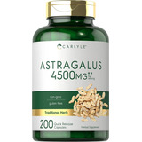 Astrágalo 4500 Mg 200 Cápsulas Astragalus Carlyle Sabor Nd