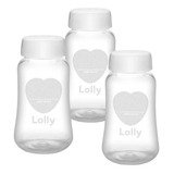 3 Pote Armazenar Leite Materno Papinha Graduação 150ml Lolly