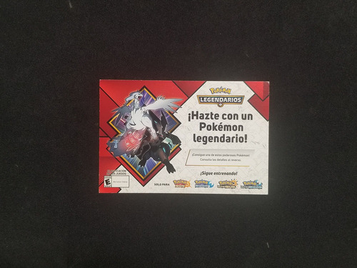 Tarjeta Pokémon Legendarios Zekrom & Reshiram