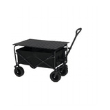 Grande Carrito De Mandado Plegable Camping Marco Con Mesa Negro