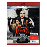 Cruella Disney Emma Stone Pelicula Bluray + Dvd