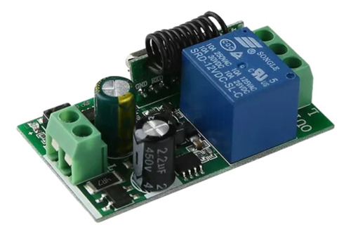 Modulo Receptor Rf 433mhz 85v -220v Ac Un Canal Relay + Caja