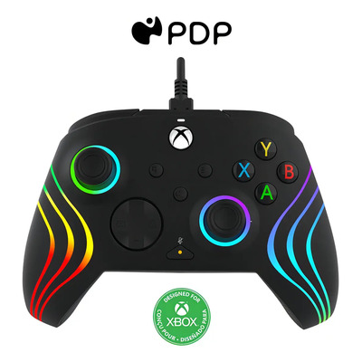 Control PDP Afterglow Wave con Luz RGB para Xbox y PC Cable USB-C 3m | Envío gratis