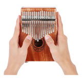 Piano Eq Kalimba Con Forma De Pulgar De Caoba, 17 Teclas, In