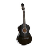 Guitarra Criolla Clasica Femmto Cg001 De Color Negro Para Mano Derecha Con Funda Y Puas Para Uso De Niños Y Adultos Acabado Profesional