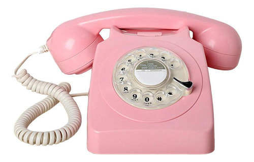 Retro Style Phone Decorative Vintage Style Rotary Dial