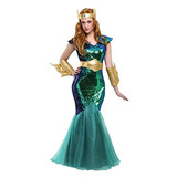 Disfraz De Sirena De Mar Y Talla Grande Para Mujer 2x