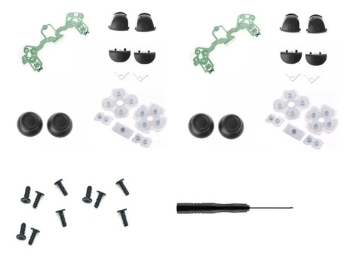 2 Kits Reparo Para Controle Ps4 Películas R1 R2 L1 L2 Chave