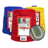 Kit 3 Barbantes Coloridos 1kg Fio 6 E 8