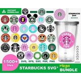 Plantillas Sublimación Vectores Multiuso Tazas  Starbucks