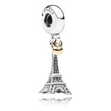 Dije Charm Pandora Torre Eiffel Paris En Plata 925 Original