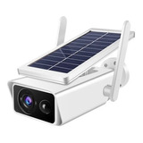 Câmera Segurança Icsee Wifi Com Placa Solar A Prova D'água