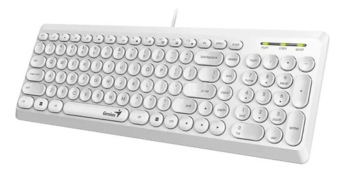 Teclado Genius Usb Q200 Qwerty Idioma Español Latinoamérica