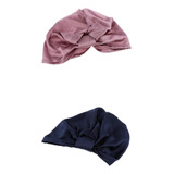 Gorro De Dormir De 2 Piezas Wrap Long Hair Care Bonnet Pink