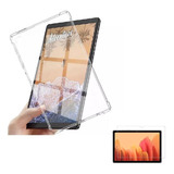 Carcasa Silicona Reforzada Para Samsung Tab A7 +vidrio 