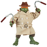 Tmnt Tortugas Ninja Mikey Con Gabardina Elite Figura De 6 