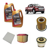 Kit 4 Filtros Ford Ranger 2.2 3.2 Tdci Aceite 5w30 8lts