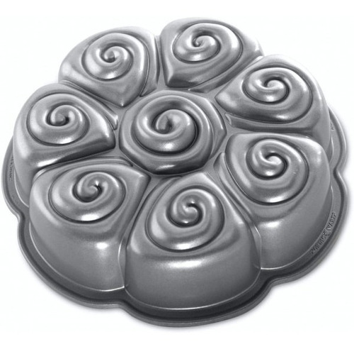 Molde Cinnamon Bun Pull-apart Nordic Ware Color Plateado