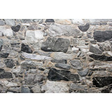 Revestimiento Simil Piedra Ceramica Muralla Gris , Pared