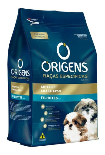 Ração Para Cães Filhotes Shitzu E Lhasa Apso 1kg Origens