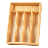 Umilife Organizador De Cajones De Cocina De Bambu, Soporte D