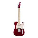 Guitarra Eléctrica Squier By Fender Contemporary Telecaster Hh De Álamo Dark Metallic Red Brillante Con Diapasón De Arce