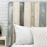 Cabecera De Madera Barn Walls, Color Farmhouse, Tamaño Queen