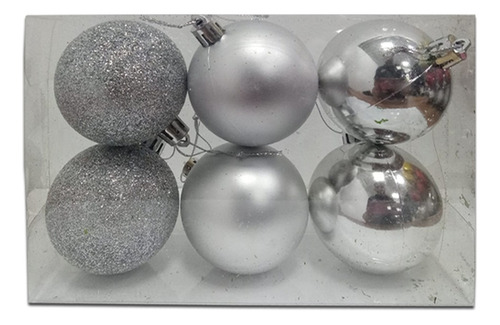 Bolas De Navidad 8cm Adornos Navideños Surtidos Deco Pettish