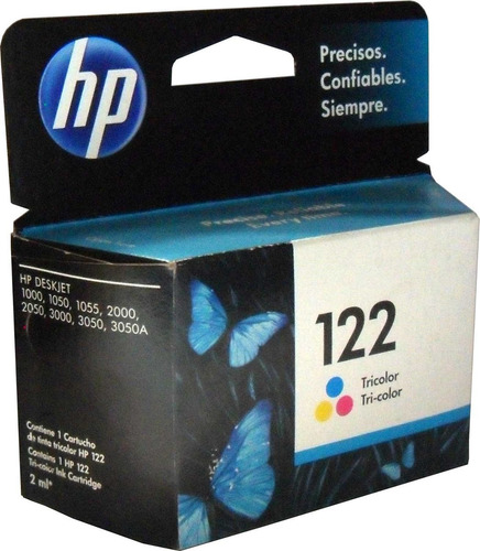 Cartucho Tinta Hp 122 Color Ch562hl Original Para 1000 1050