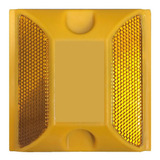 Pack X 10 Tachas Amarillas Reflectivas P/ Señalización Vial Color Amarillo