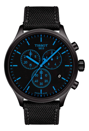 Reloj Tissot Chrono Xl Tela Negro