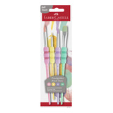 Pinceles Grip Soft Touch Faber-castell Color Pastel X4 Uds