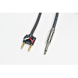 Cable Pro Audio Plug Mono A Ficha Banana Parlante 7,6 Mts