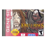 Lord Of The Rings Para Sega Genesis Megadrive. Repro