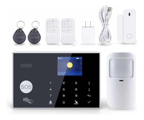 Kit Alarma De Seguridad Wifi Gsm Compatible Alexa Y Google