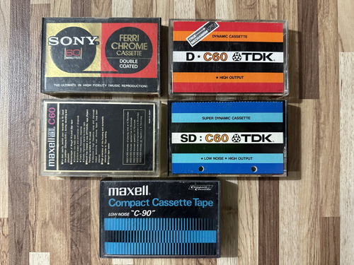 Coleção Fita K_7 Cassete Tdk / Maxell /  Sony _ Made Japan