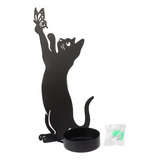 Candelabro Con Forma De Gato Para Decoración Del Hogar, Dura