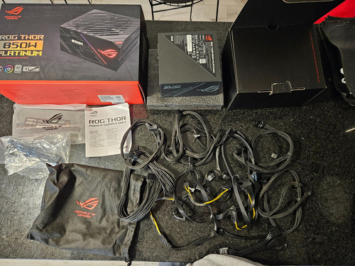 Fuente De Alimentación Pc Gamer Asus Rog Thor 850w Black 