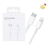 Cable iPhone 12 11 Xr Tipo C A Lightning  1 Metro Original