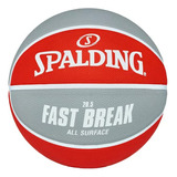 Balon Basketball Spalding Fast Break 28.5  Rojo Plata