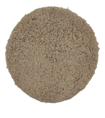 Alfombra Para Baño Antideslizante Redonda Camel 50cm Vip