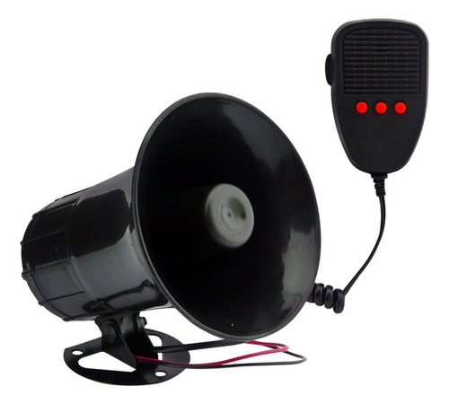 Bocina Sirena 3 Tonos Con Megafono 150w 12v Sonido Pato