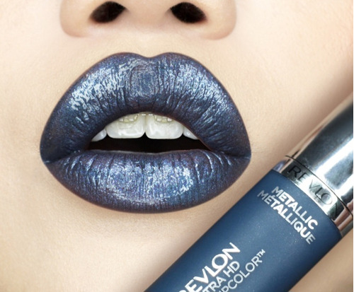 Revlon Brillo Labial Furia Metálico Azul