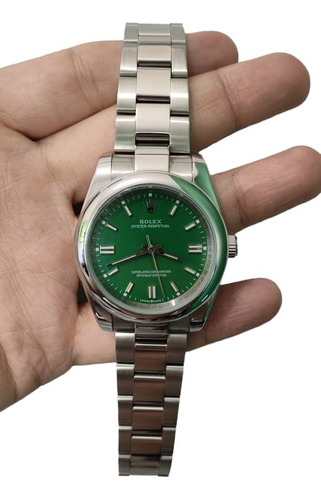 Reloj Oyster Perpetual Datejust Automático 40mm Fondo Verde 