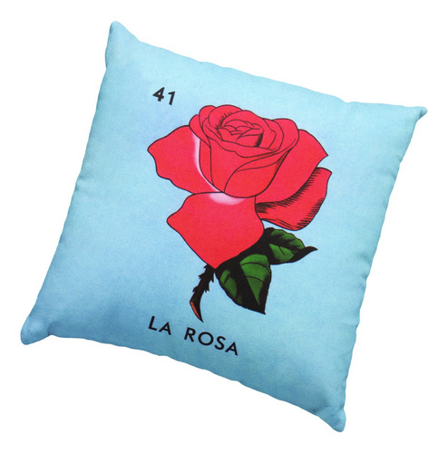 Cojines Decorativos Para La Sala Loteria Mexicana 1 Pz